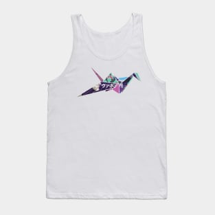 Vaporwave Origami Crane Tank Top